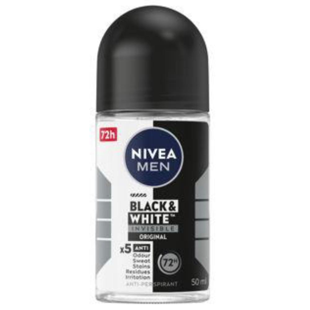 1782507363315 NIVEA ROLL ON 50 ml BLACK & WHITE MAN - Slika 1